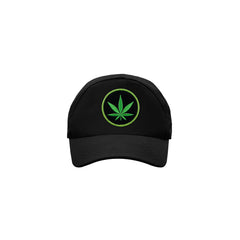 Basic Black Cap with Leaf Patch