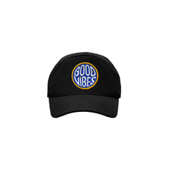 Basic Black Cap with Good Vibes Patch