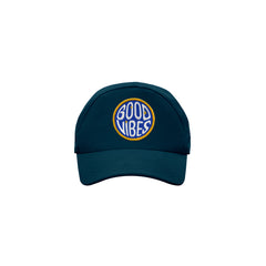 Basic Navy Blue Cap with Good Vibes Patch