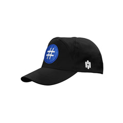 Basic Black Cap With Hashtag Patch