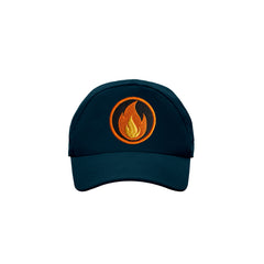 Basic Navy Blue Cap With Fire Patch