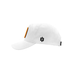 Basic White Cap With Fire Patch