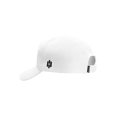 Basic White Cap With Fire Patch