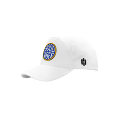 Basic White Cap with Good Vibes Patch